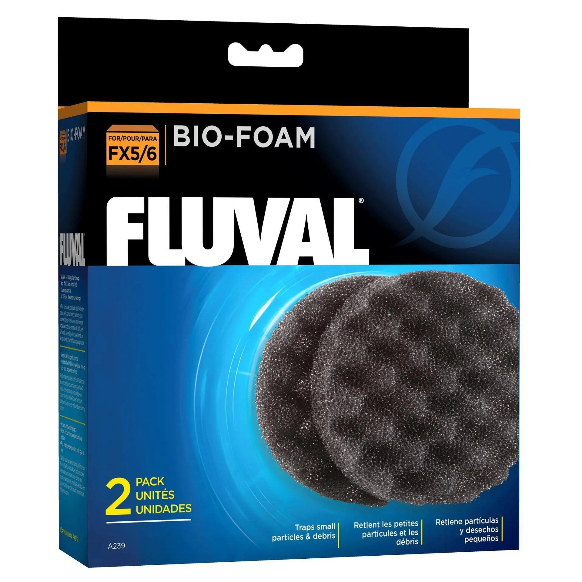 FLUVAL Bio-Schaumblöcke Für FX2 Außenfilter – 2 Stück, Geriffelt Für Mehr Filterfläche