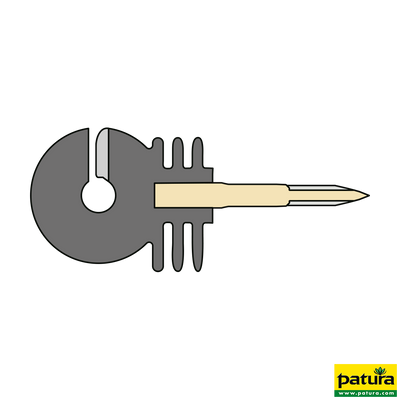 Poteau d=102 mm, L= 2,43 m, acier inoxydable y compris dispositif anti-torsion