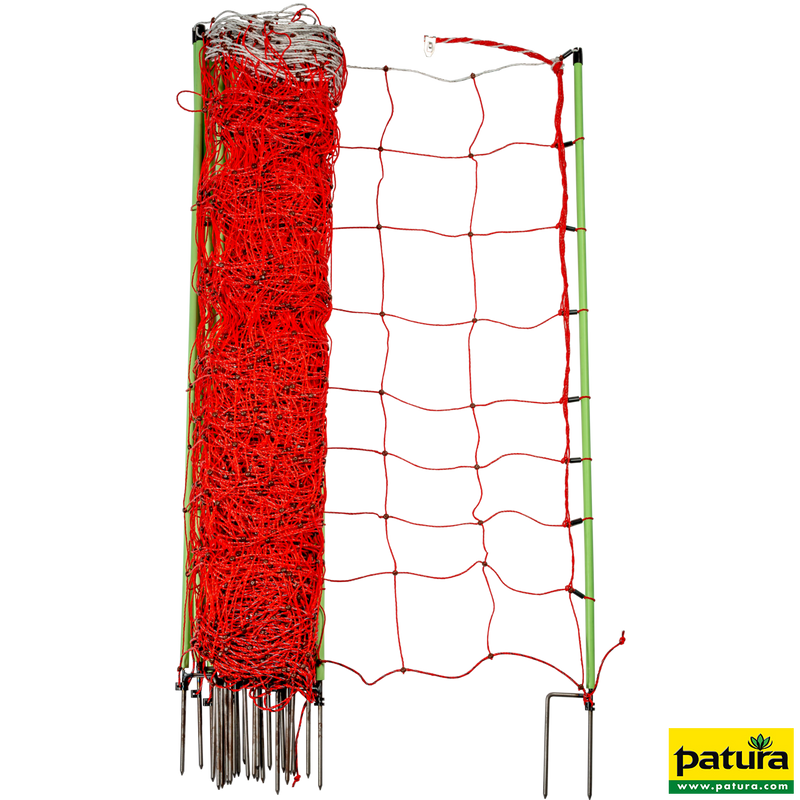 Tornado XL-Elektrozaunnetz 106 cm hoch, mit Doppelspitze, 50 m