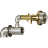 Frost protection monitor with thermostatic valve for quick drainage trough, connection 3/4