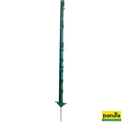 Palo di plastica 1,05 m, 7 supporti per filo + 2 supporti per corda, verde (10 pezzi / confezione)