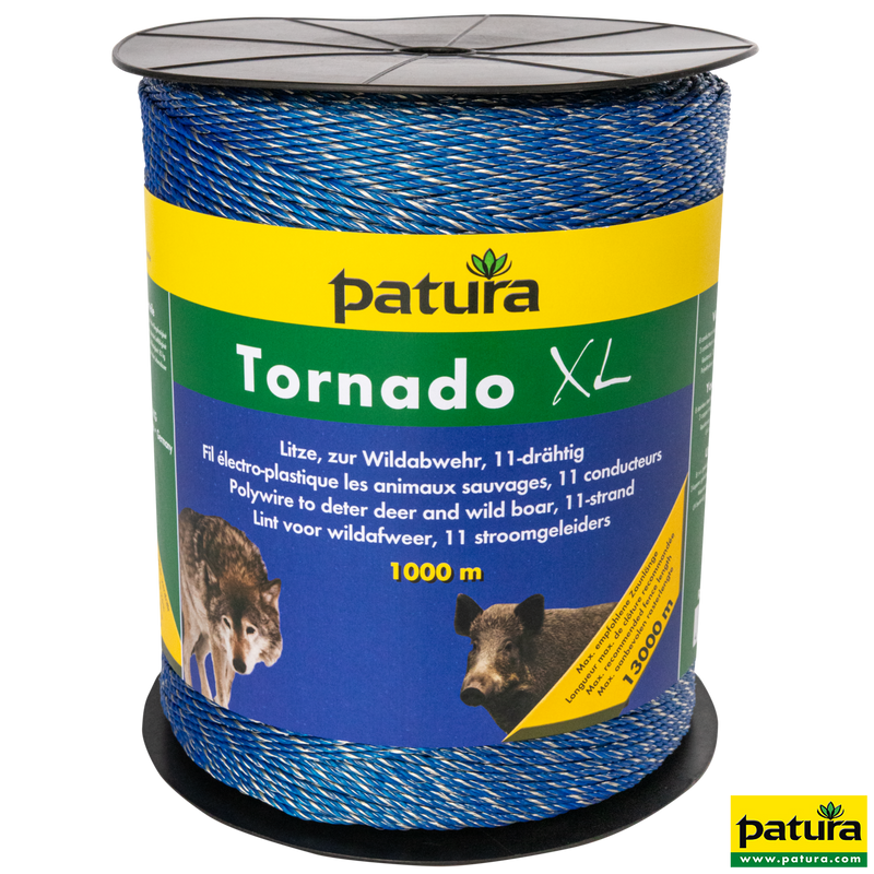 Tornado XL stranded wire, 1000 m roll 8 Niro 0.20 mm, 3 Cu 0.30 mm, blue