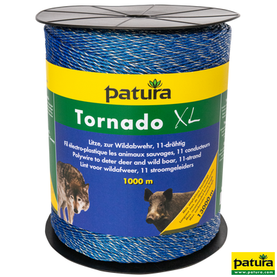 Cavo a trefoli Tornado XL, rotolo da 1000 m 8 Niro 0,20 mm, 3 Cu 0,30 mm, blu