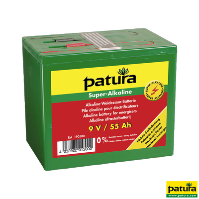 Batteria super alcalina per recinzione 9 V / 55 Ah