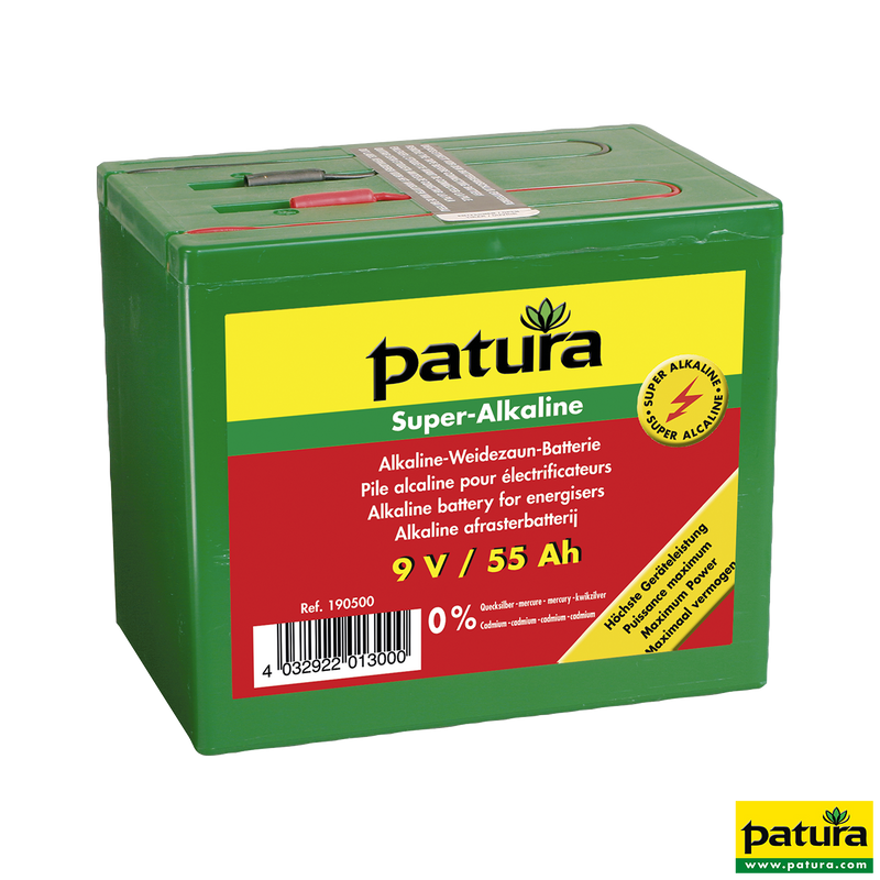 Batteria super alcalina per recinzione 9 V / 55 Ah