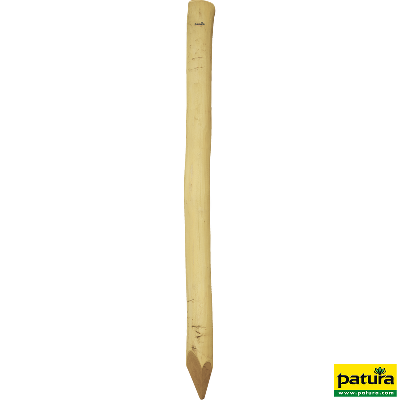 Palo di robinia, rotondo, levigato, 3500 mm, d=16-18 cm, smussato, piallato, 4 volte appuntito