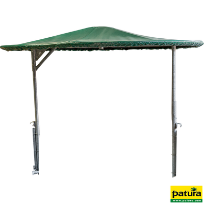 Roof for round rack 12 FP rotatable with tarpaulin