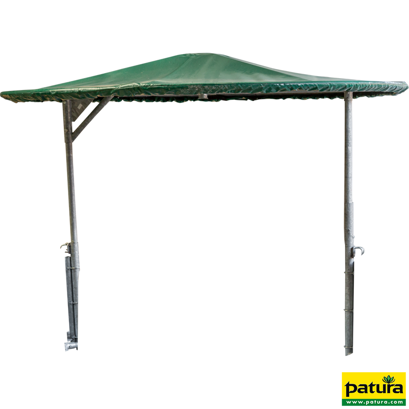 Roof for round rack 12 FP rotatable with tarpaulin