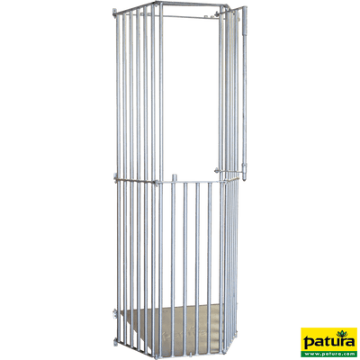 Abschlussstange mit Halter Typ SV für Verriegelungsrohr Kälberfressgitter Modular - Sanilu