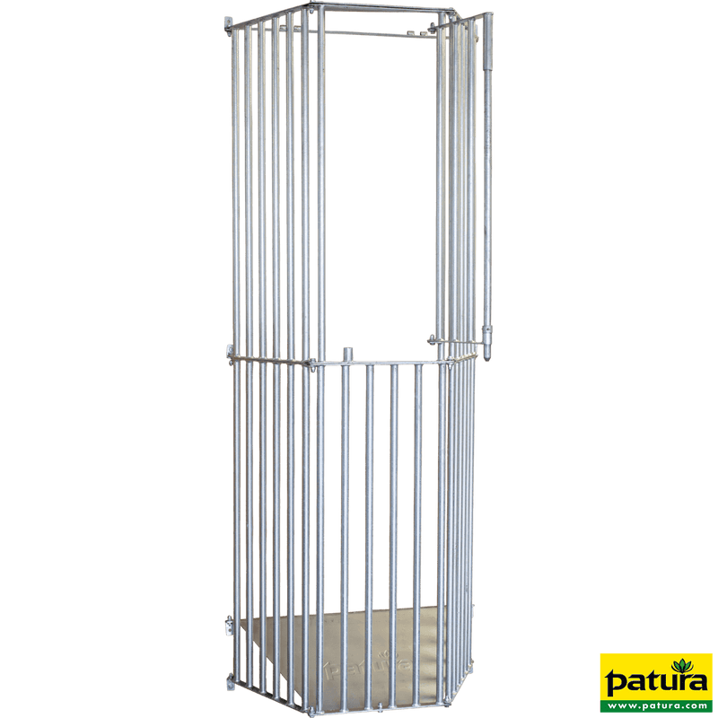 Abschlussstange mit Halter Typ SV für Verriegelungsrohr Kälberfressgitter Modular - Sanilu