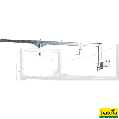 Telescopic swivel arm incl. flex holder with tool tray for hoof trimming crush Stall and Profi M