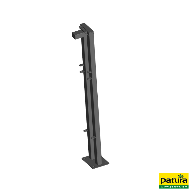 Post with base plate (front) flexible locking for calf box