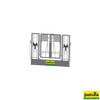Divided door with latch 1.54 m, pair posture
