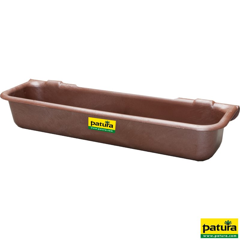 Plastic long trough, 120 ltr. for hanging in pipes up to 2"