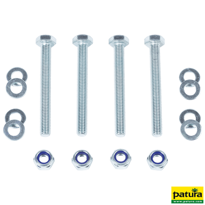Montageset für 2 x Kratzbürste an Pfosten d=76 mm - Sanilu