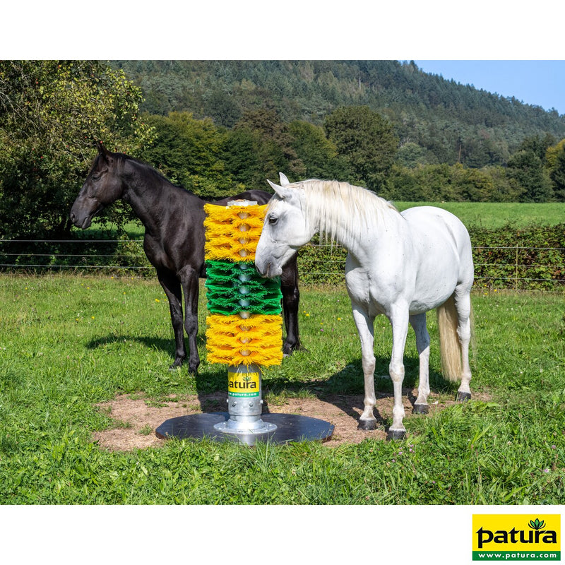 Pile brush Maxi, height 1.50 m with base plate Yellow/ Green/ Yellow