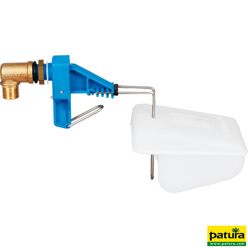 Vanne basse pression (bleue) avec flotteur, raccord 1/2" ou 3/4" (adaptateur inclus)