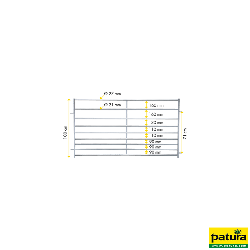 Hay rack for attaching to walls or pipes up to 50 mm