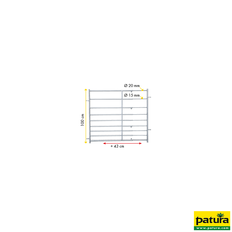 Slide-in post for calf box for mucking out individual double boxes for posts at the front and rear