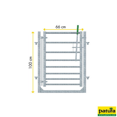 Porte avec cadre L=0,85m, H=1,00 m