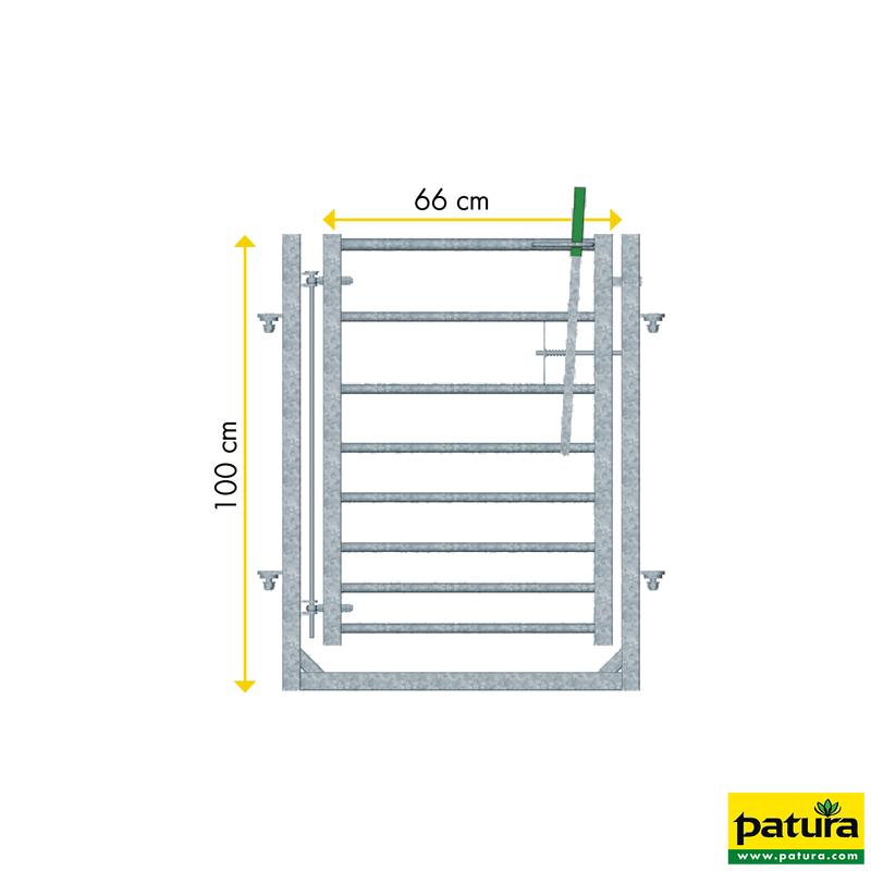 Porte avec cadre L=0,85m, H=1,00 m