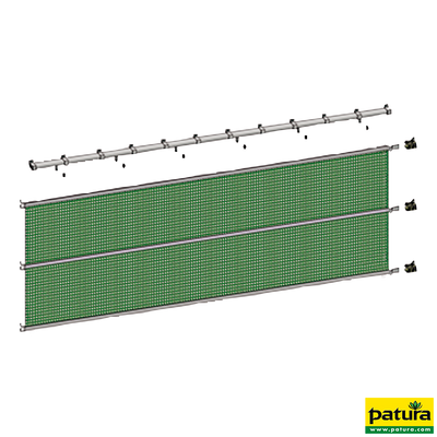 Rete di protezione per uccelli 200, altezza 2,00 m Dimensioni della maglia 24 x 17 mm