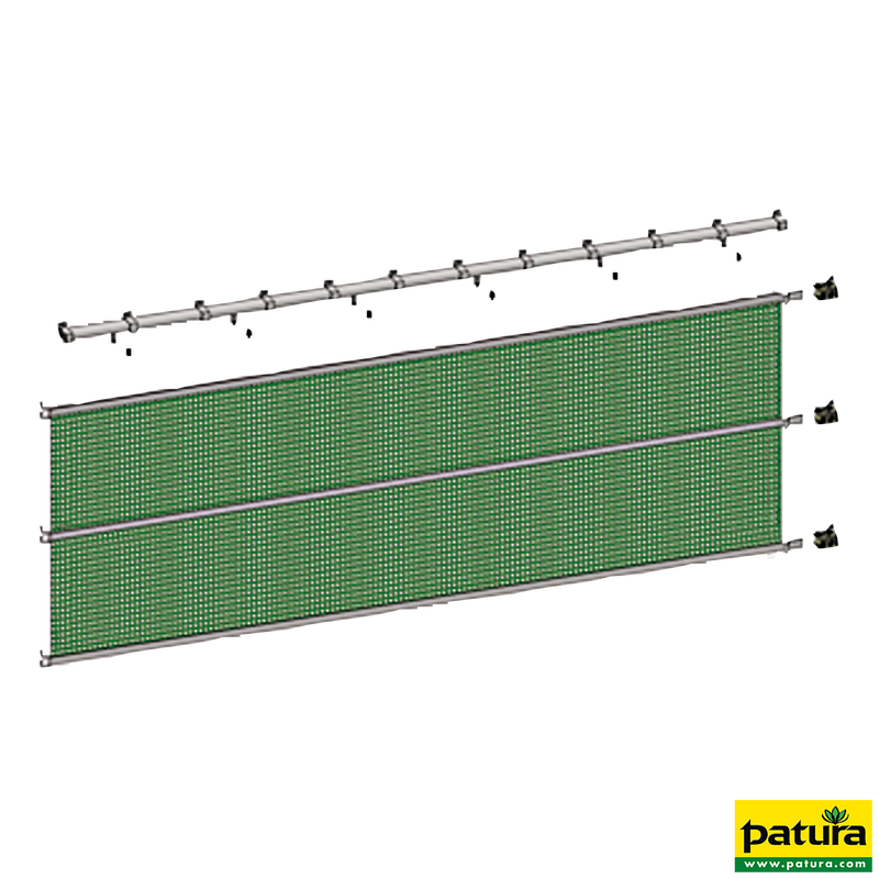 Beschattungsnetz 6,0 x 4,0 m Spezialnetz M75 grün