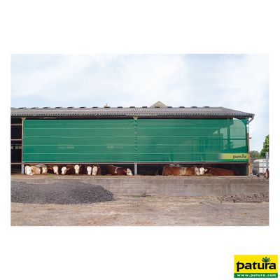 Panneaux tendus de protection contre le vent, hauteur 3,00 m largeur 16,80 m