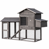 Stall Mirco Large Schwarz mit Auslauf und Nistkasten