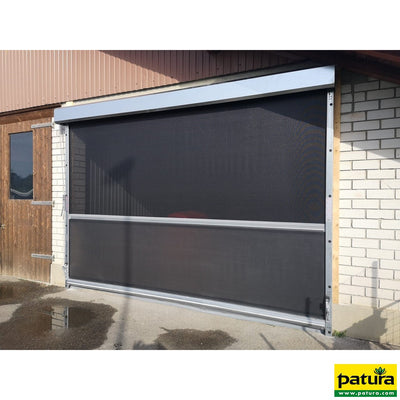 Electric roller shutter PLUS, height 4.10 m width 5.00 m, with guide rail and additional center tube