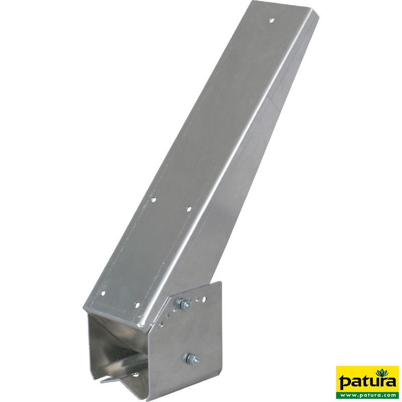 Bracket for feeding area partition SSV large cattle, with base plate