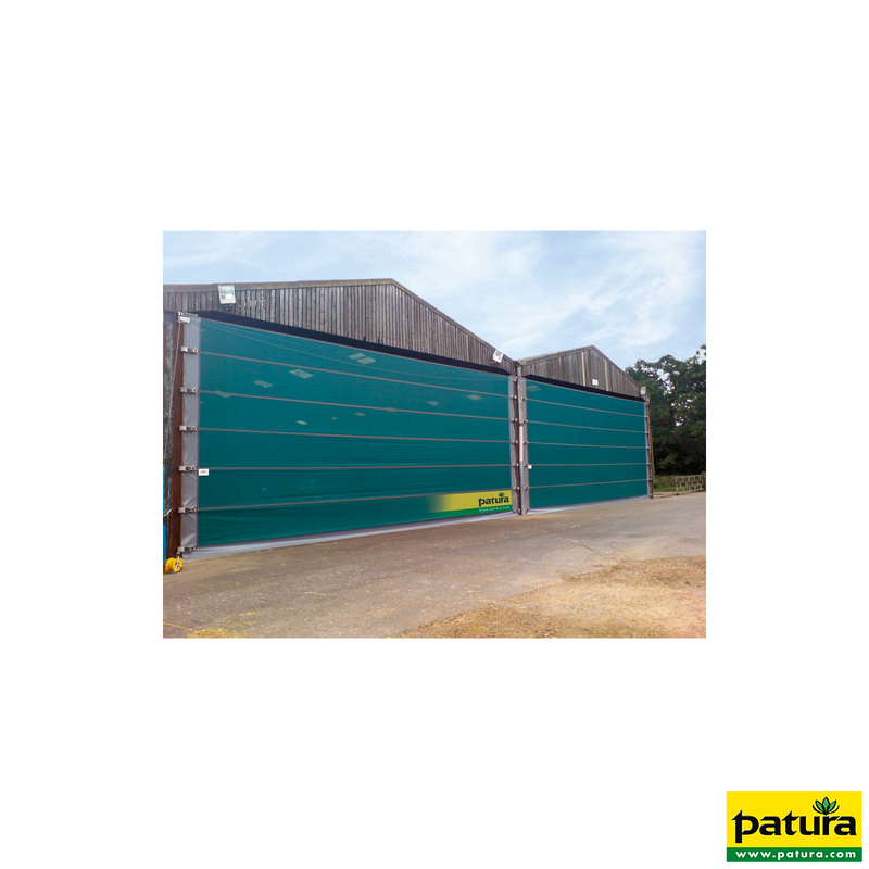 Porte rapide, hauteur 4.10 m largeur 6.00 m, avec rail de guidage