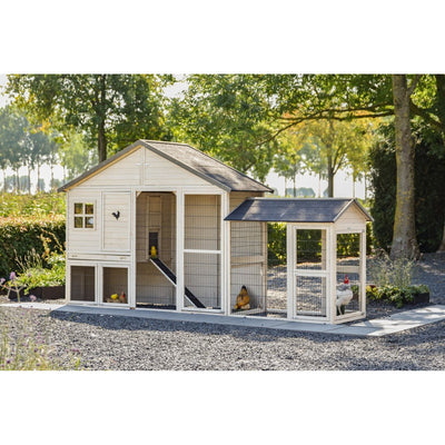 Stall Micky Medium Hellgrau In der Frontalansicht