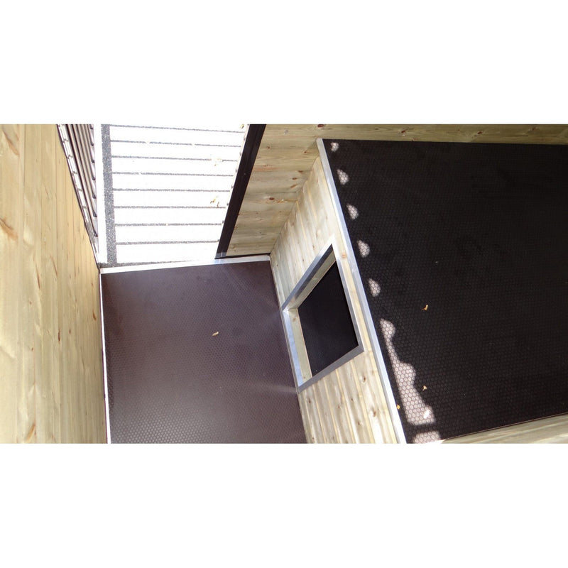Hundezwinger Perry mit Dach und Schutzhaus Sanilu® Clean Sanilu