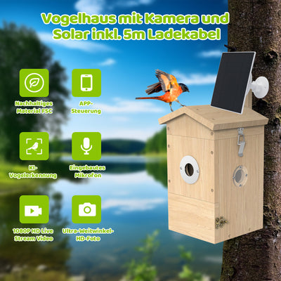 Bird nesting box with camera Sanilu Sanilu