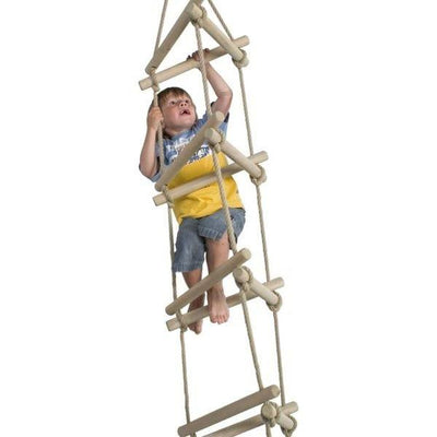 Rope ladder with wooden rungs 3 sides Sanilu Sanilu