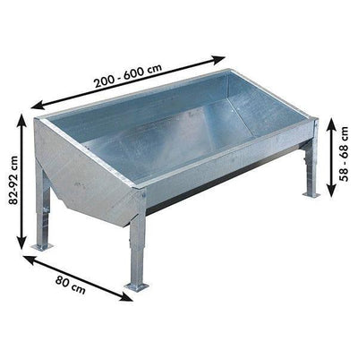 Feeding trough, sloping / 2 to 6m Sanilu Sanilu