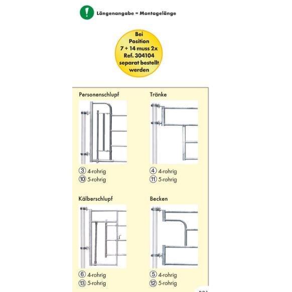 Separation slide-in part R5 Patura Sanilu