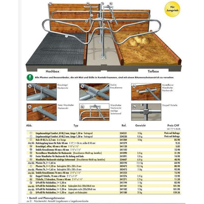 Comfort cubicle frame for young cattle Patura Sanilu