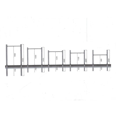 High bar double green 125cm Sanilu Sanilu