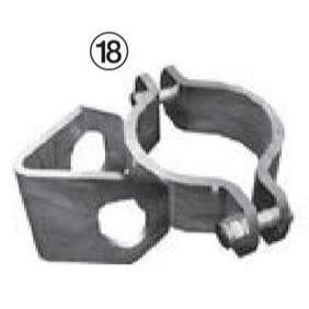 Clamp 102, 1 bolt holder RS parallel Patura Sanilu