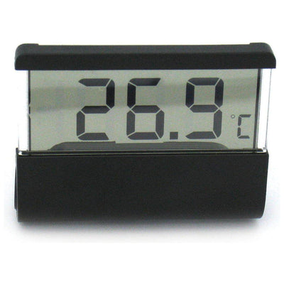 Digital thermometer, black, 6x4.5x1.8cm