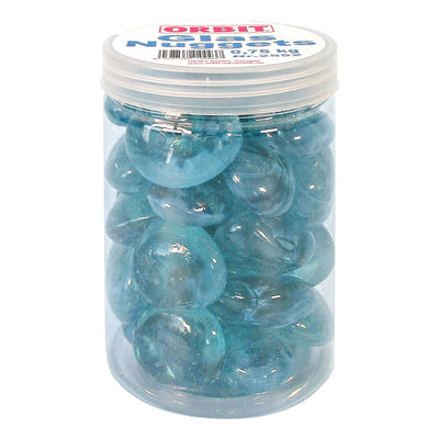 Orbit glass nuggets, arctic blue, 0.75kg