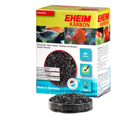 Carbon filter media for external filters