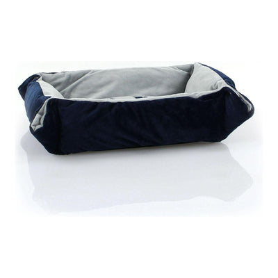 Soft cat bed paw, blue/grey