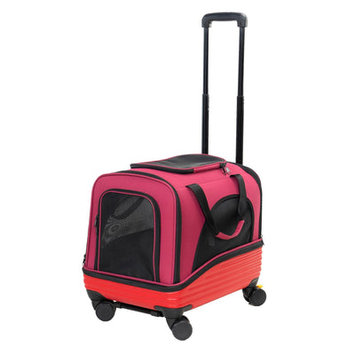 McQueen dog and cat trolley, red