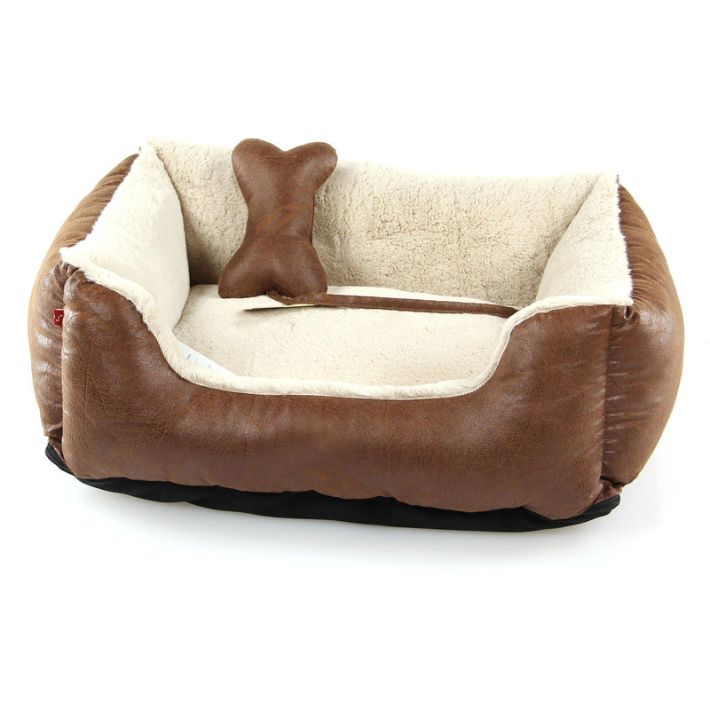 Santa Fe dog and cat bed, brown-beige