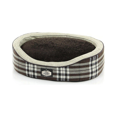 Plush dog and cat bed Extra-Soft Lomma, oval