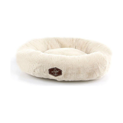 Dog-cat donut Eska, cream-colored