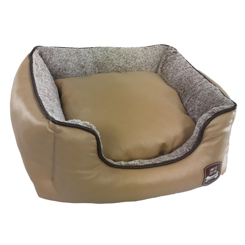 Leoni dog and cat bed, light brown